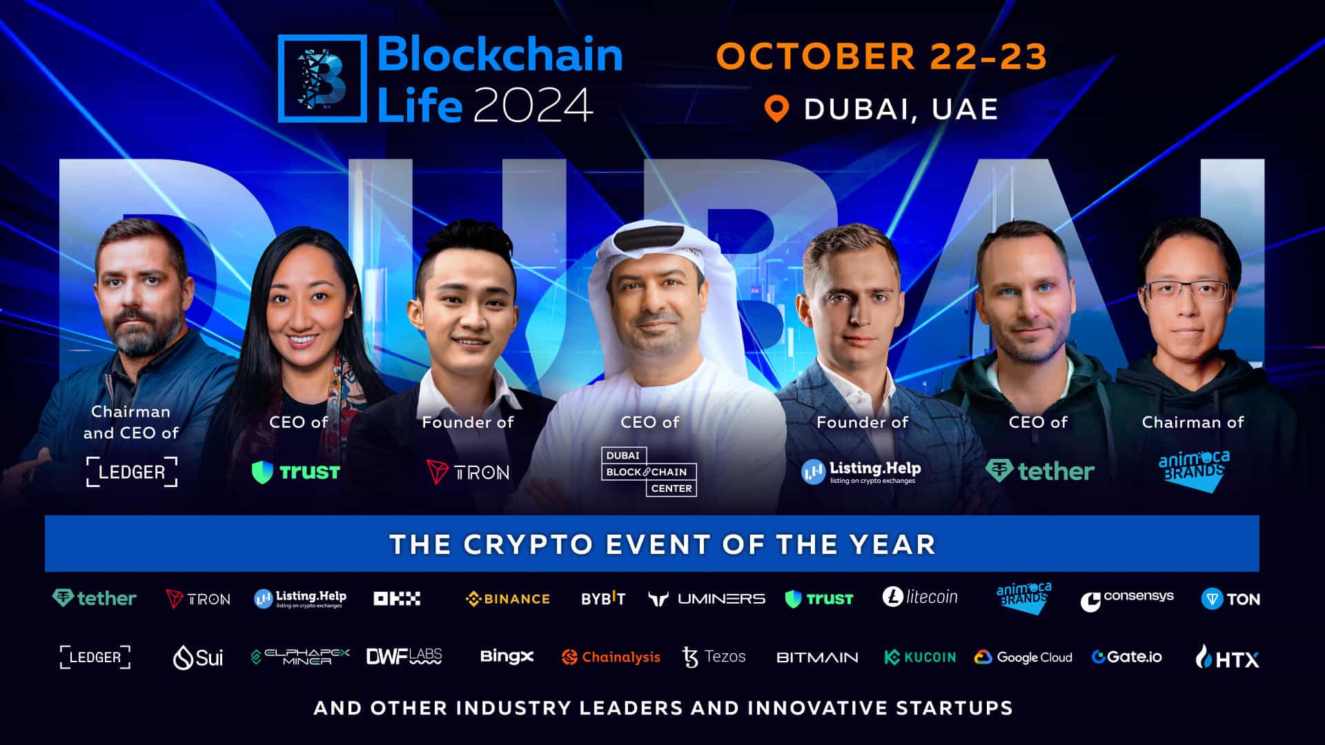 Blockchain Life 2024 in Dubai: A Legendary Gathering of Market Insiders Ahead of the Bull Run. 1